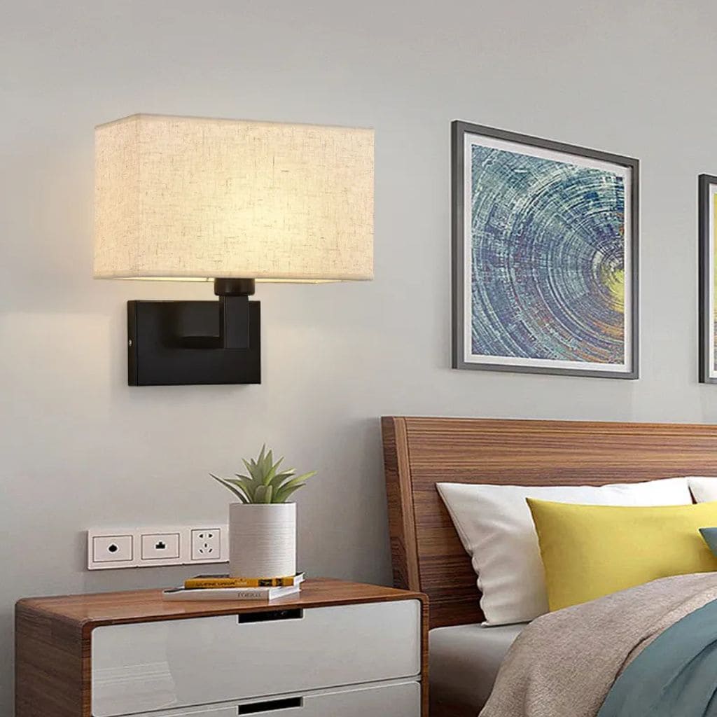 Applique Murale LED en Tissu de Style Moderne Minimaliste