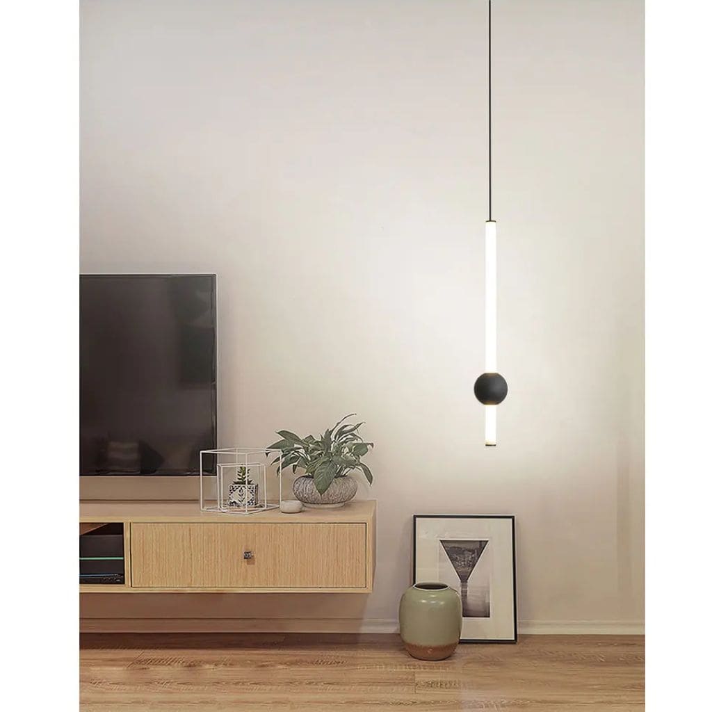 Lampe Pendante Noire LED Nordique