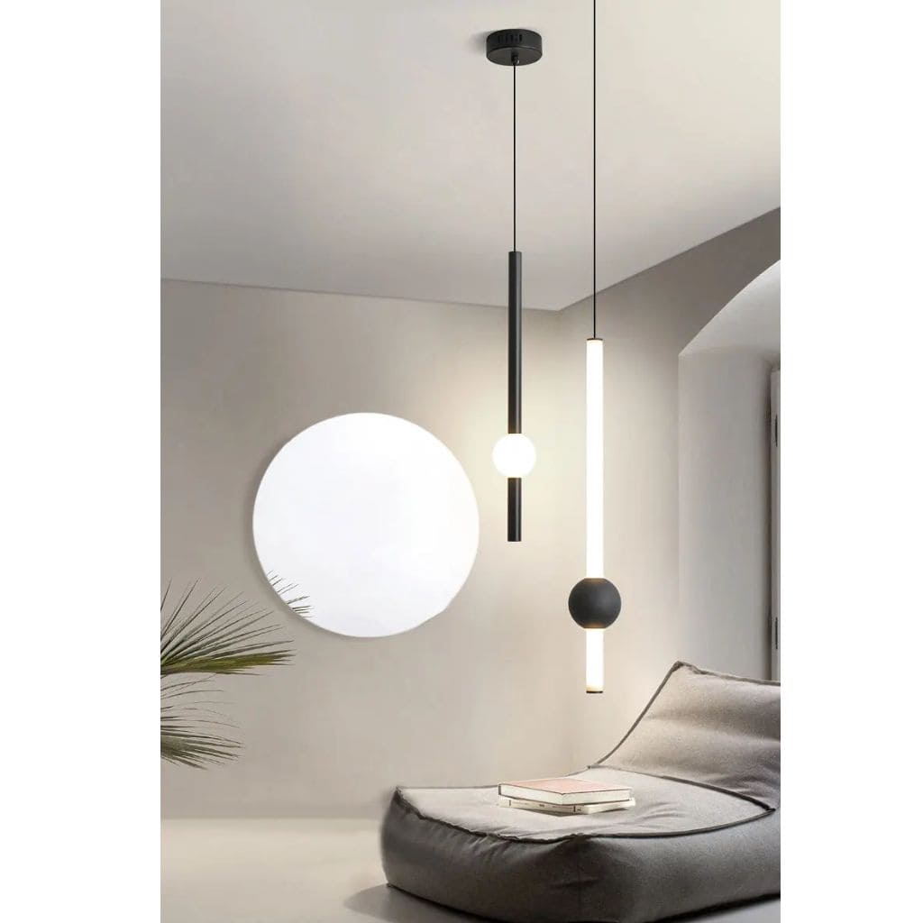 Lampe Pendante Noire LED Nordique