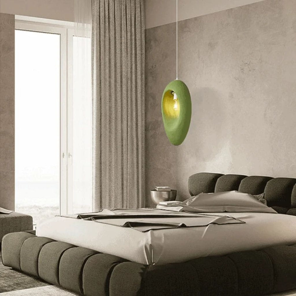 Lustre de Designer Wabi Sabi en Vert Frais