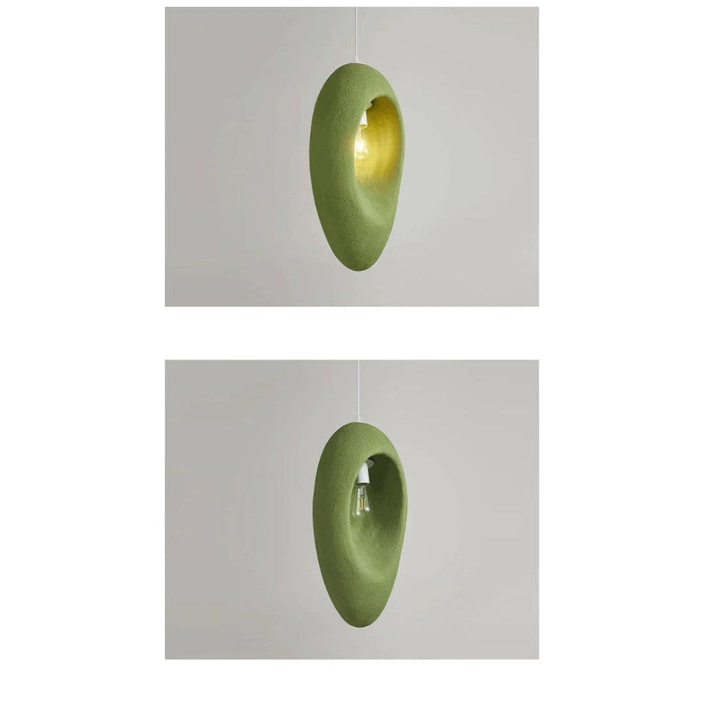 Lustre de Designer Wabi Sabi en Vert Frais