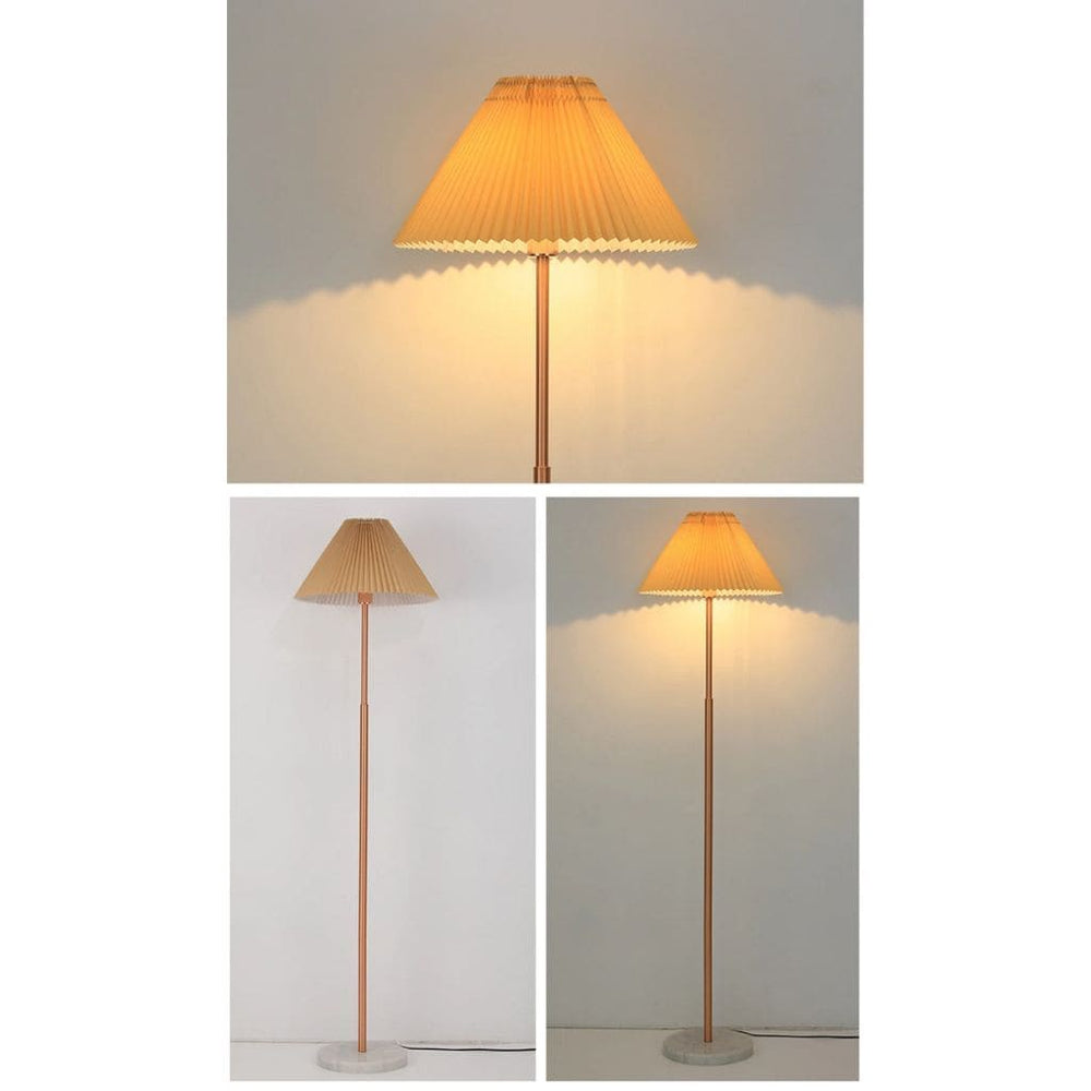 Lampe de Sol Nordique avec Base en Marbre