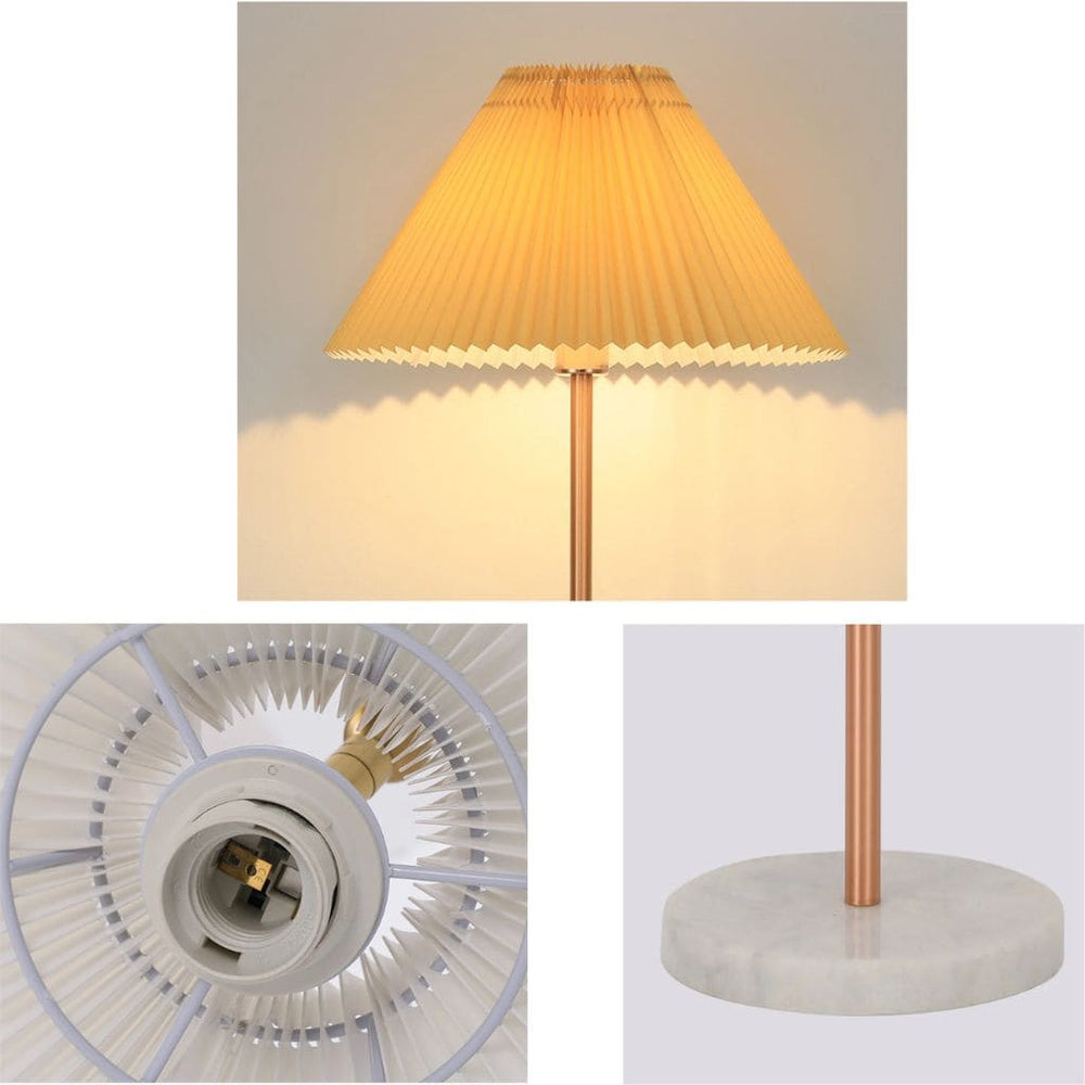 Lampe de Sol Nordique avec Base en Marbre