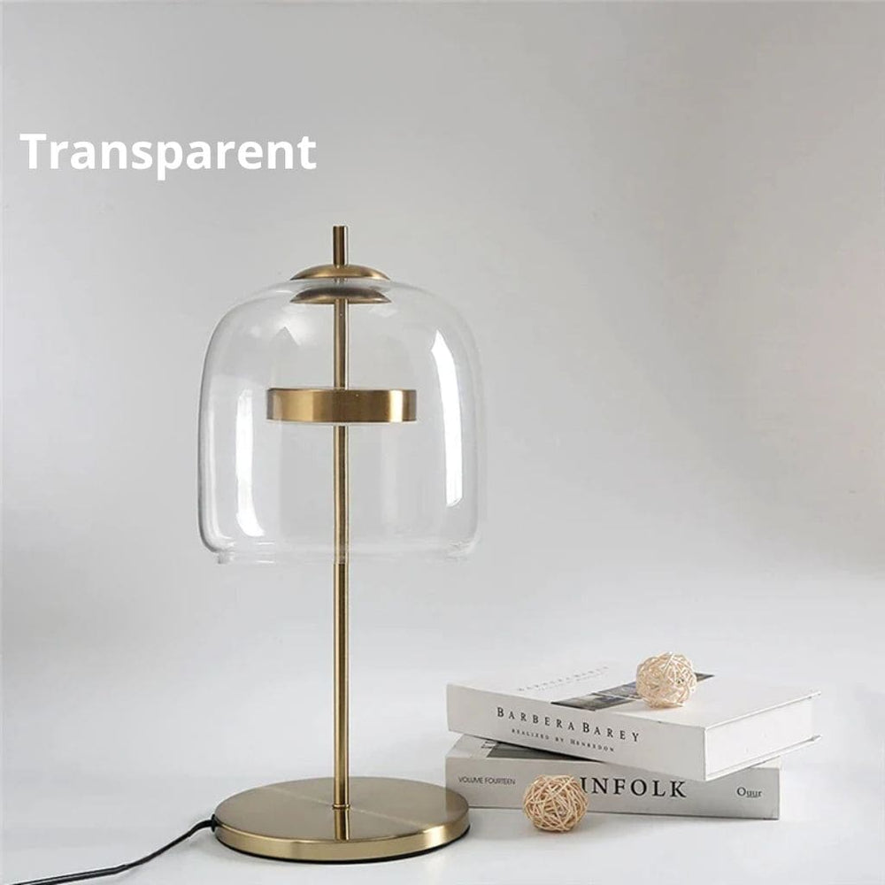 Lampe de Table LED en Verre Moderne