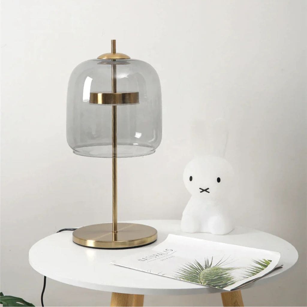 Lampe de Table LED en Verre Moderne