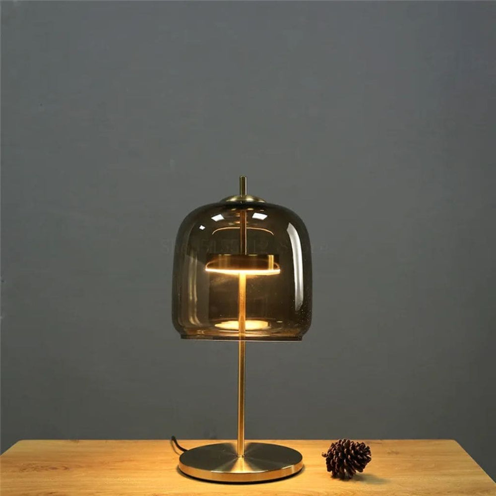 Lampe de Table LED en Verre Moderne