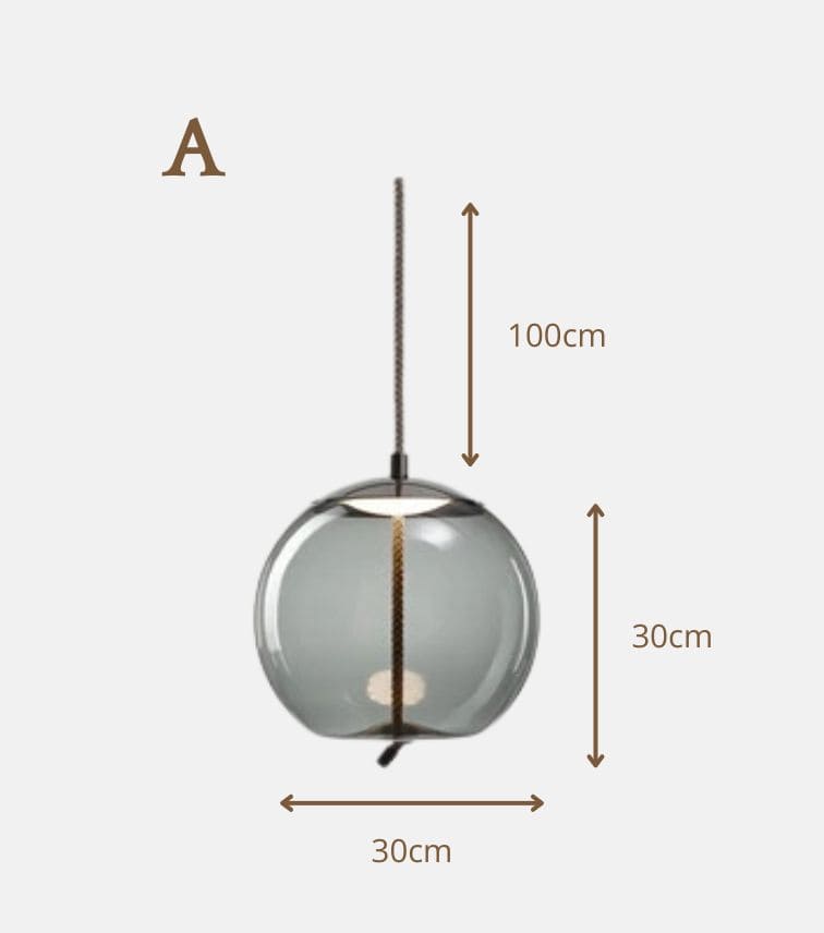 Luminaire Nordique en Verre