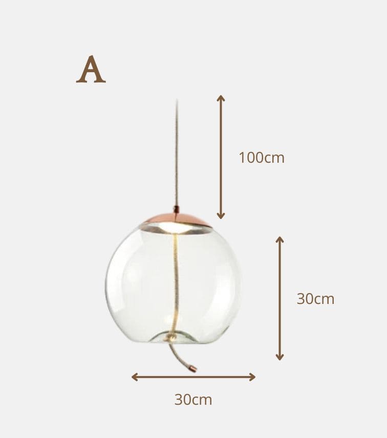 Luminaire Nordique en Verre