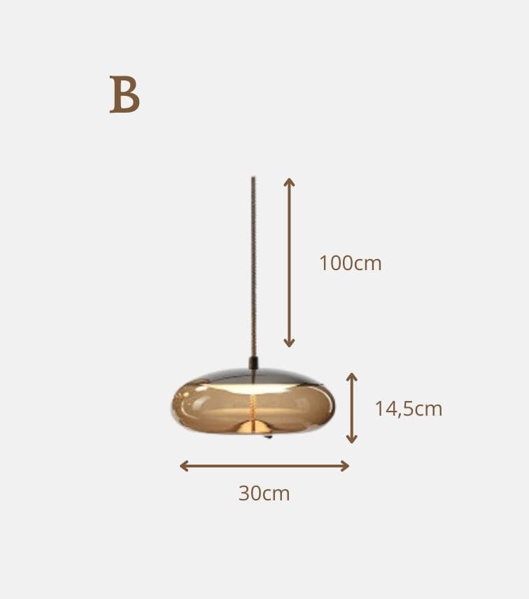 Luminaire Nordique en Verre