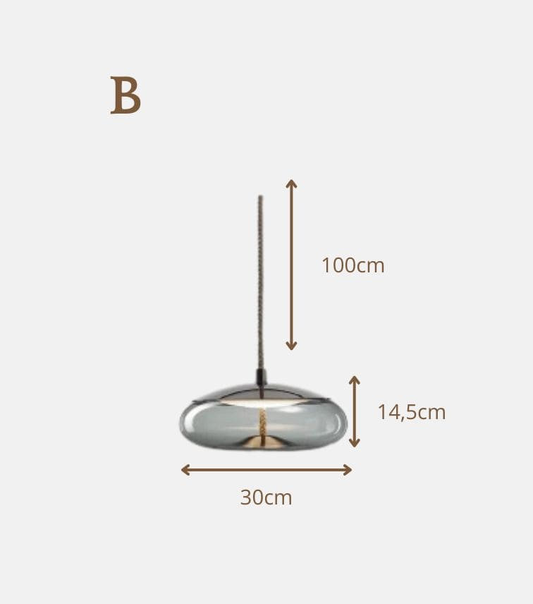 Luminaire Nordique en Verre