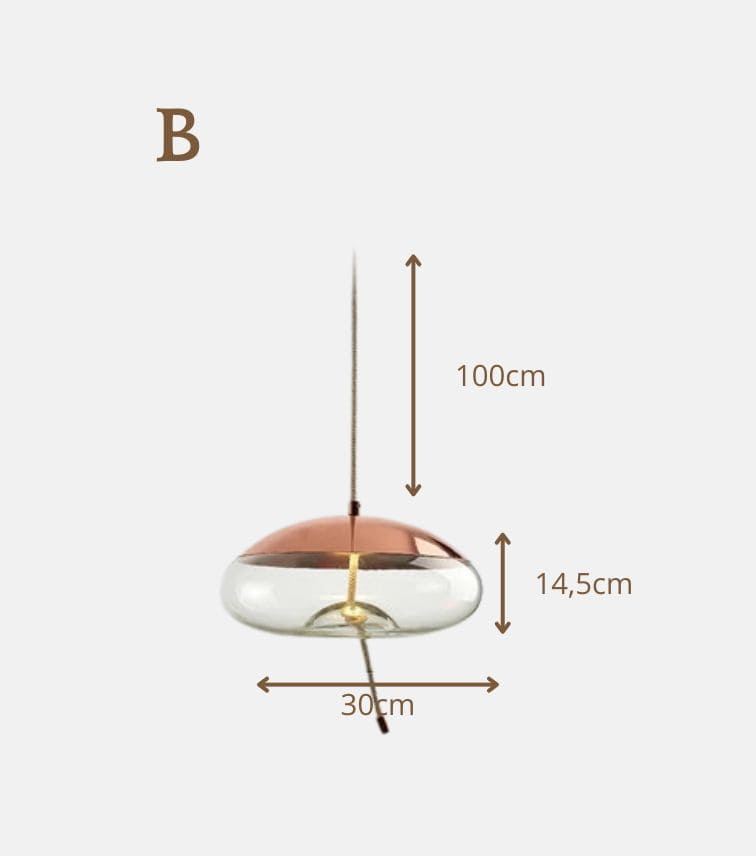 Luminaire Nordique en Verre