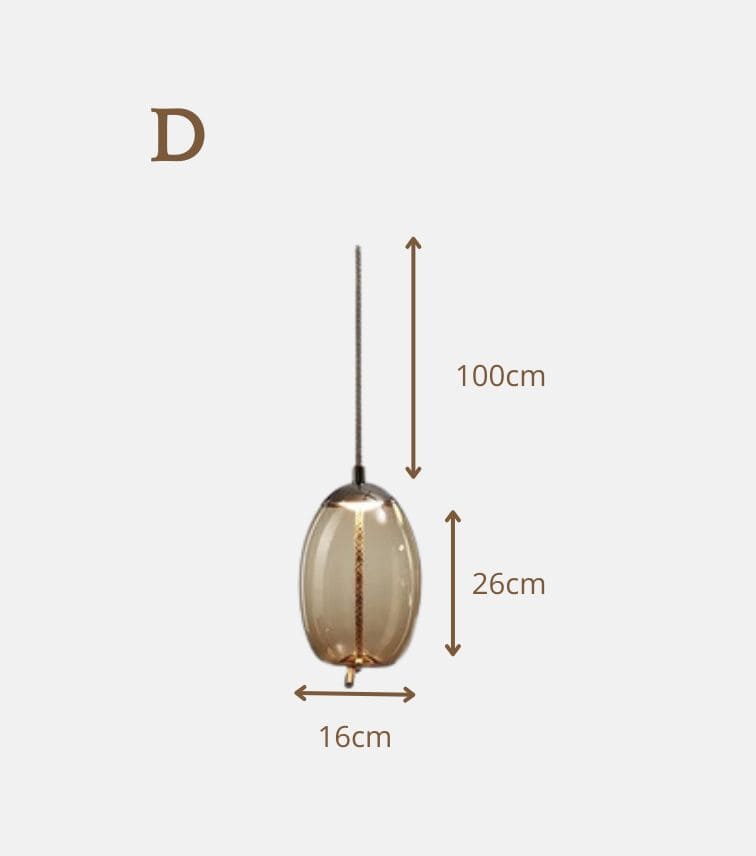 Luminaire Nordique en Verre