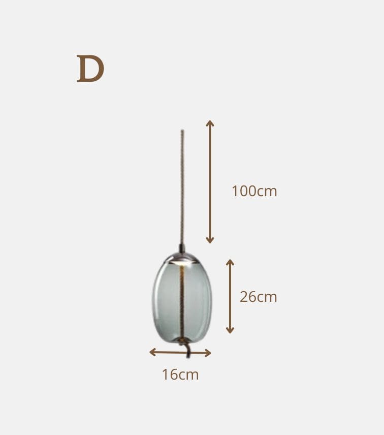 Luminaire Nordique en Verre