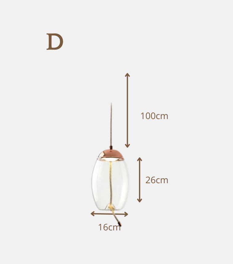 Luminaire Nordique en Verre