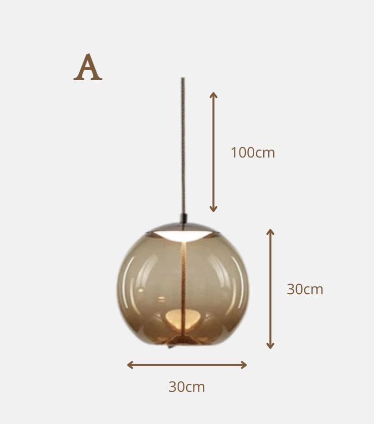 Luminaire Nordique en Verre