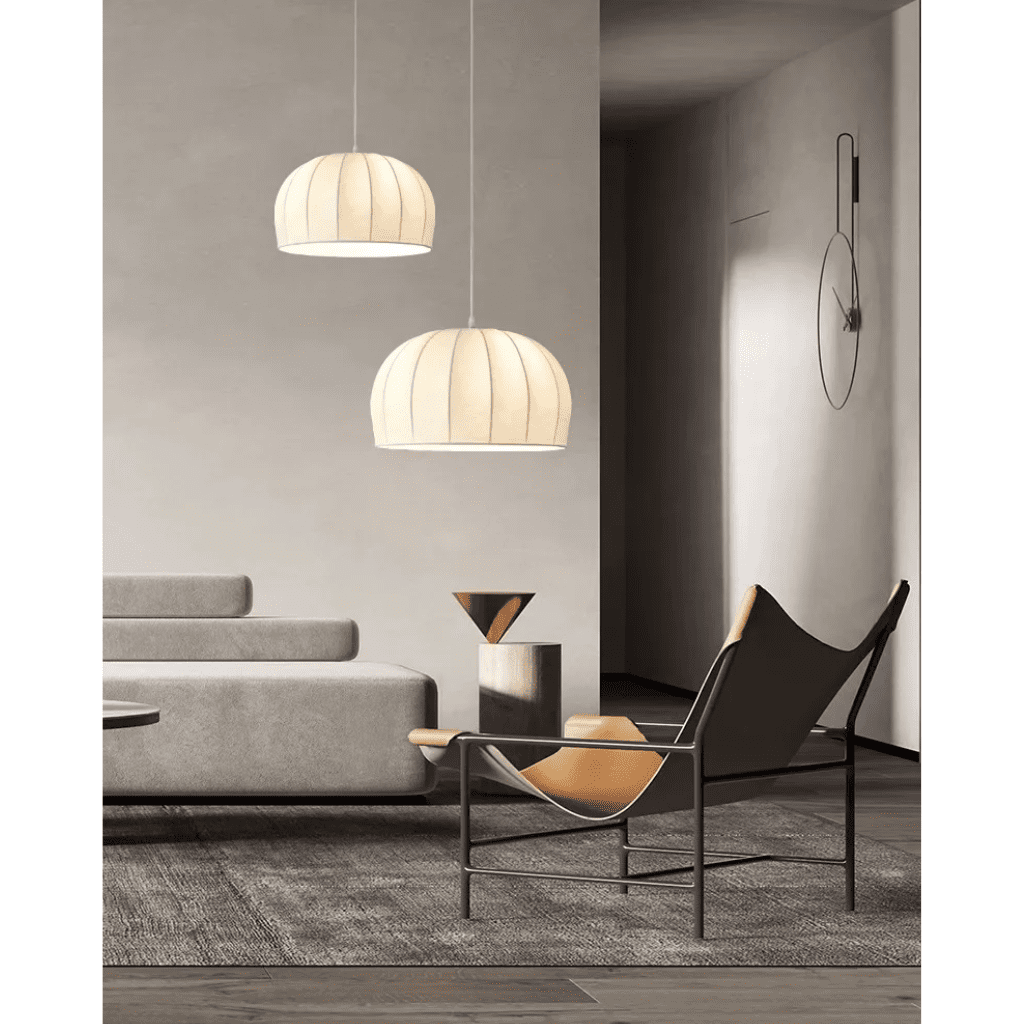 Luminaires Pendants en Soie Italienne Nouvelle Wabi Sabi