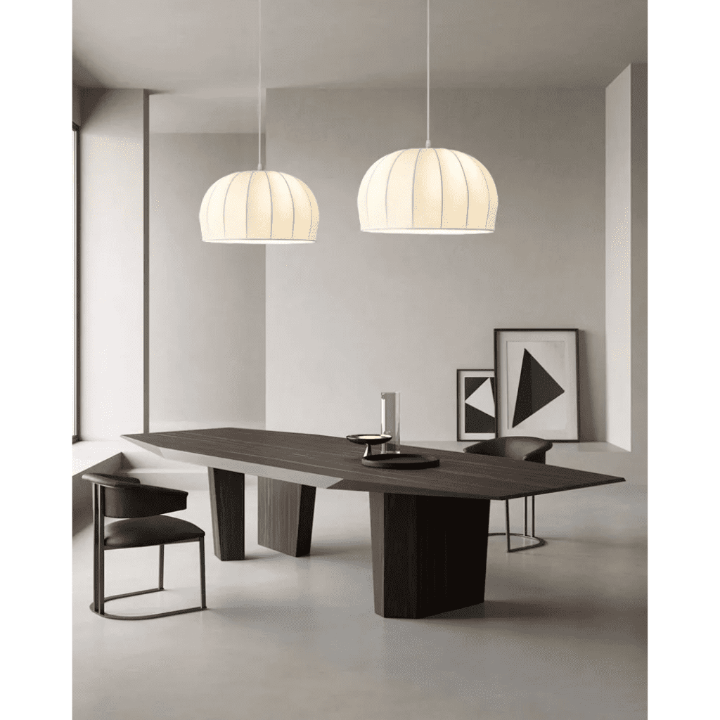 Luminaires Pendants en Soie Italienne Nouvelle Wabi Sabi