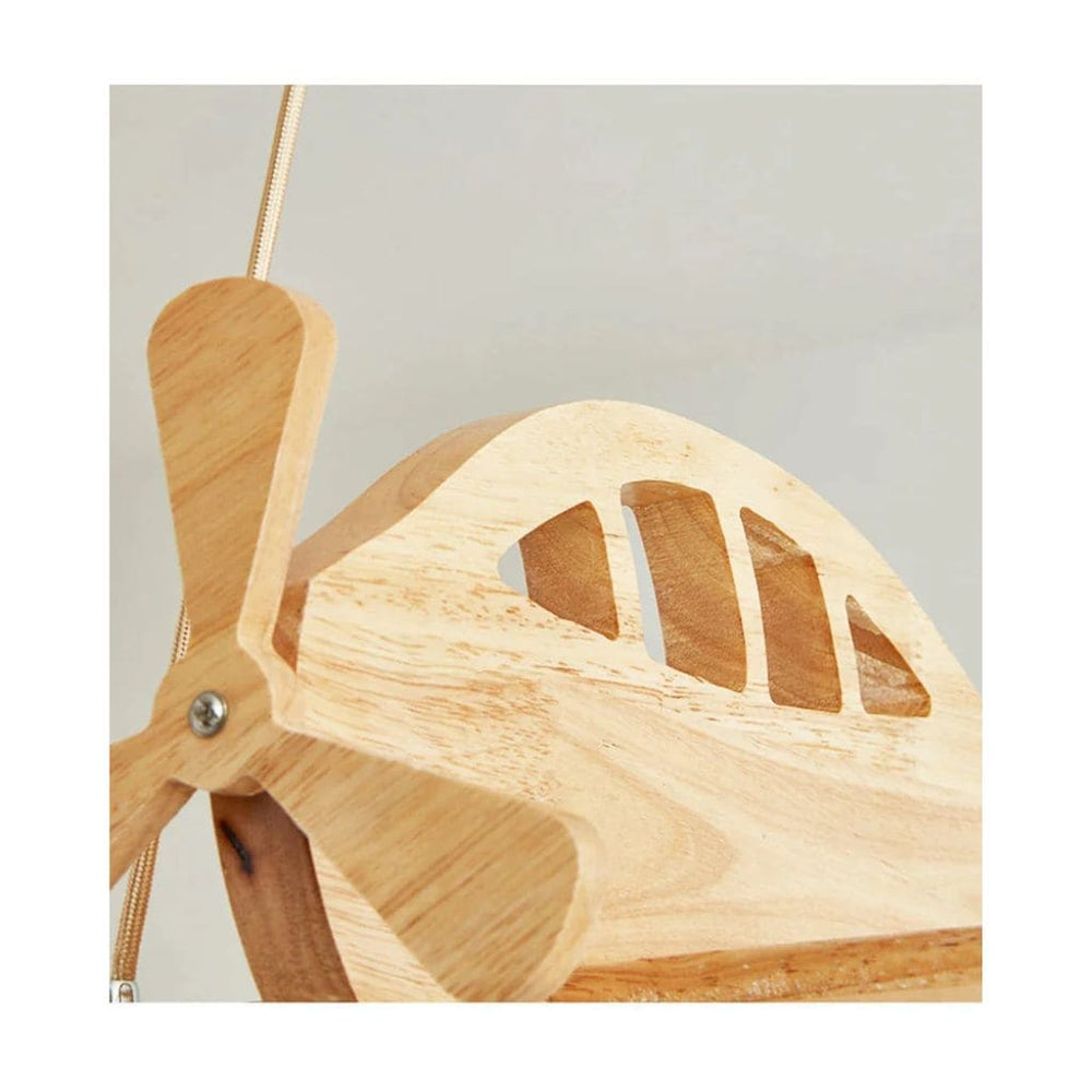 Lustre Avion en Bois pour Enfant