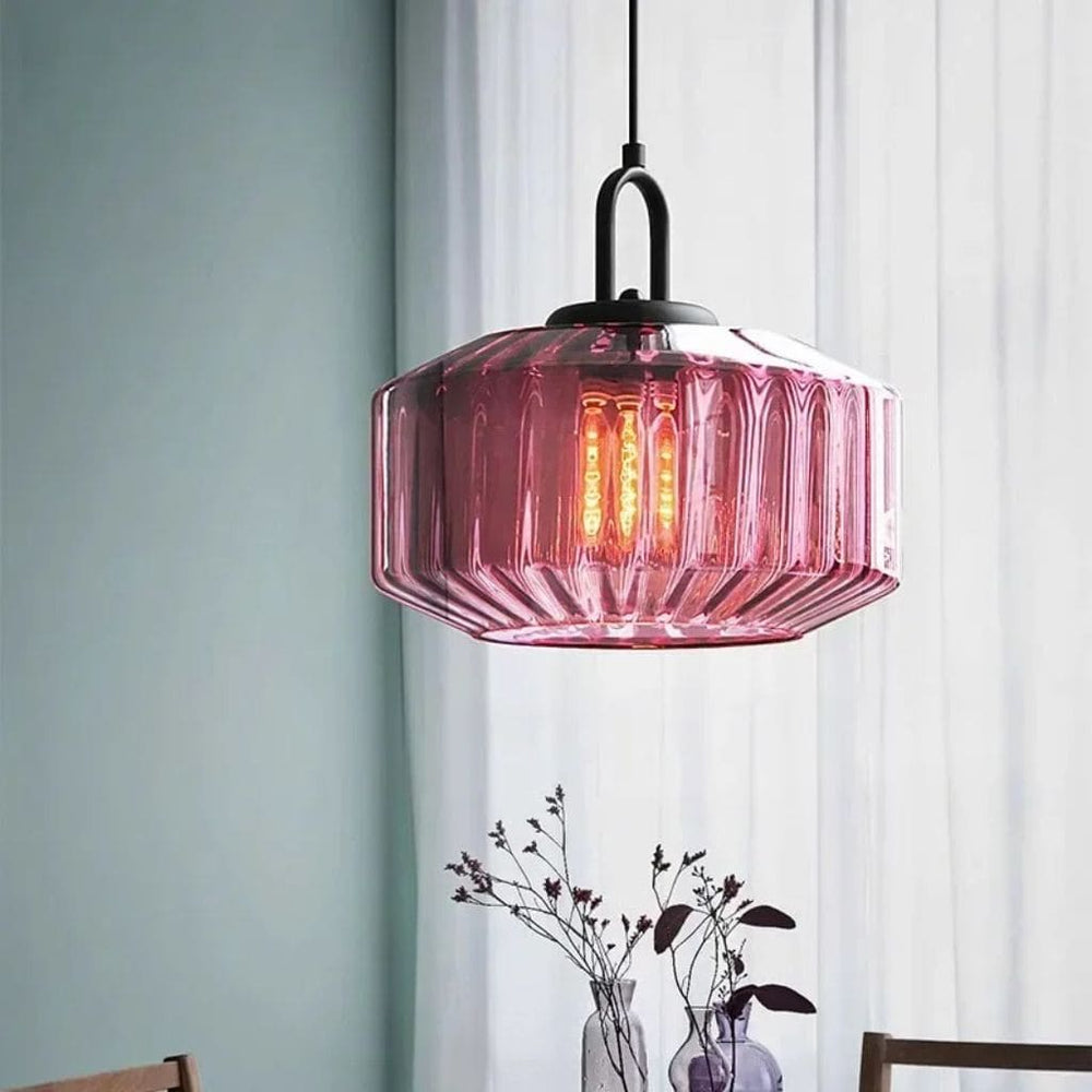 Lustre LED Nordique en Verre