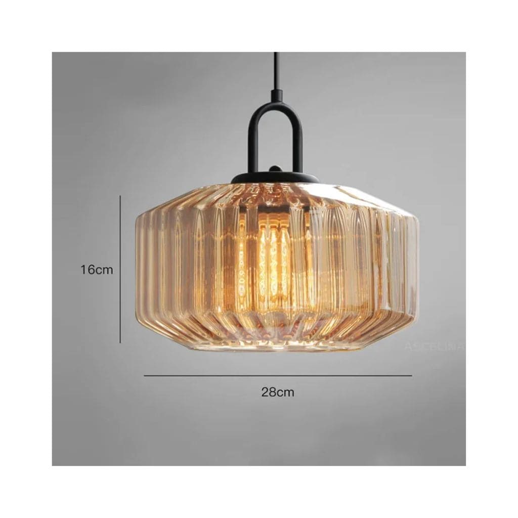 Lustre LED Nordique en Verre