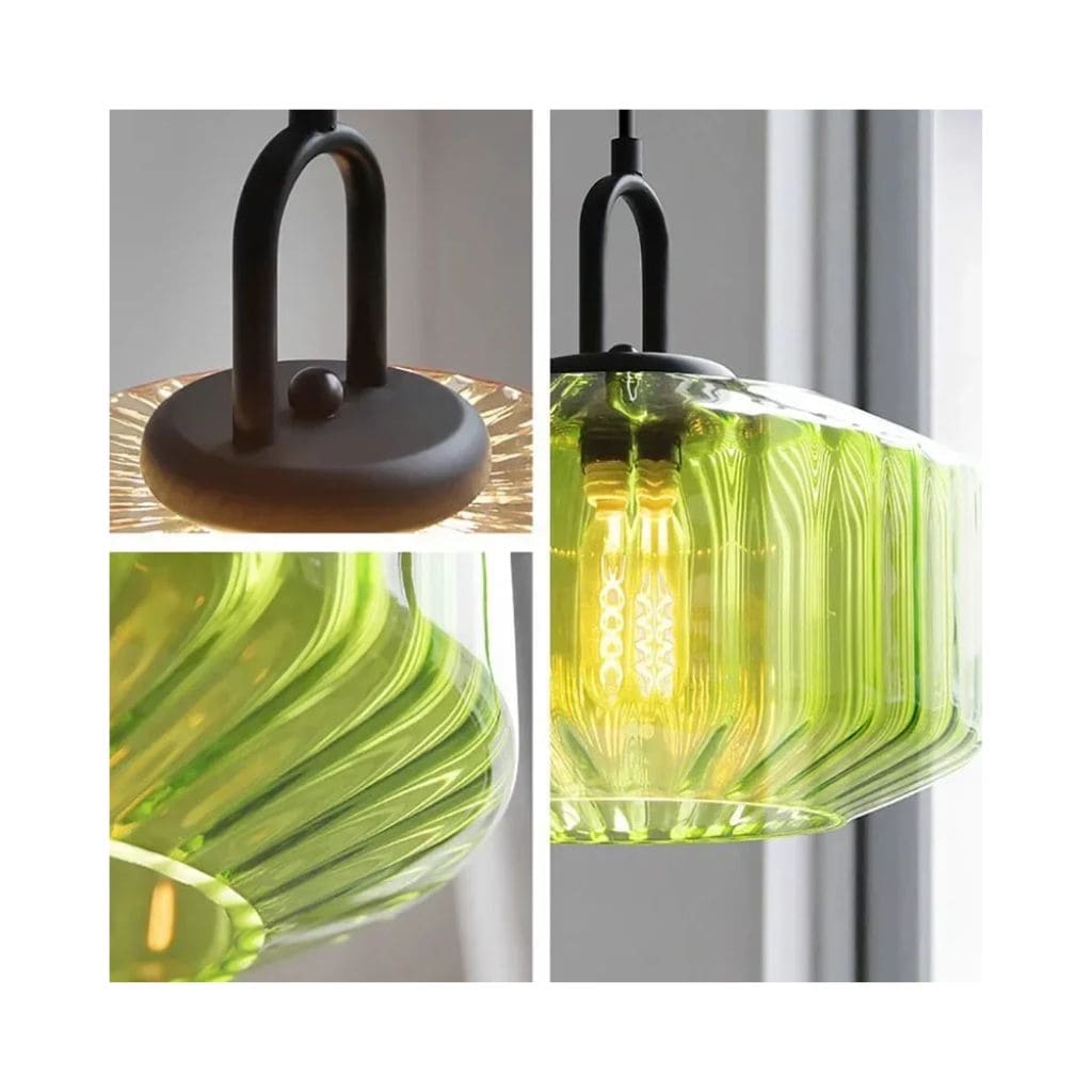 Lustre LED Nordique en Verre