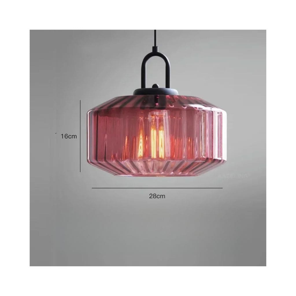 Lustre LED Nordique en Verre