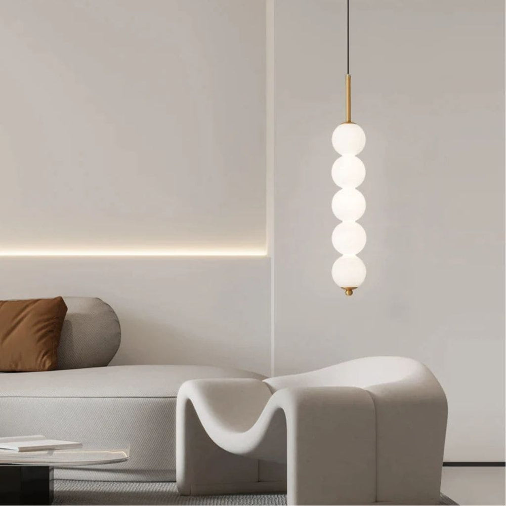 Lustre de Boules en Verre LED