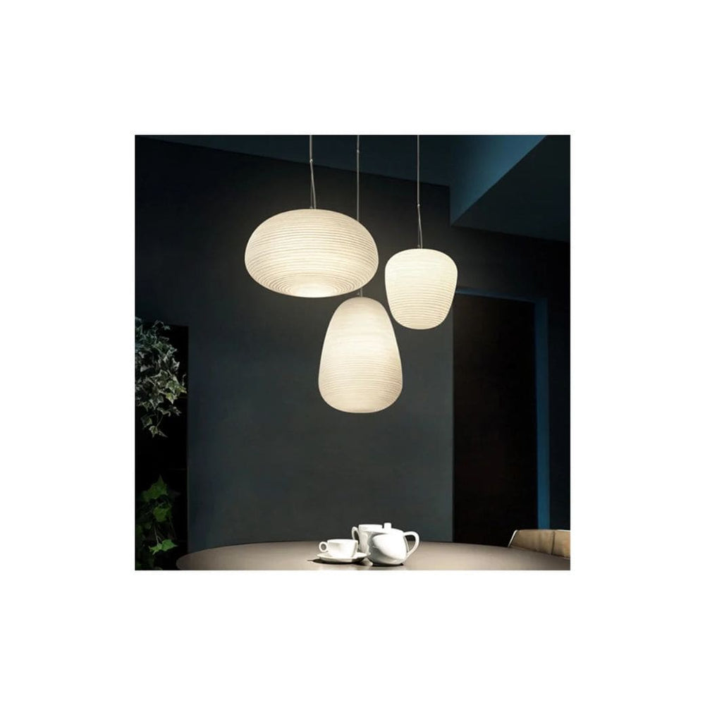 Suspension Foscarini en Verre Blanc Laiteux