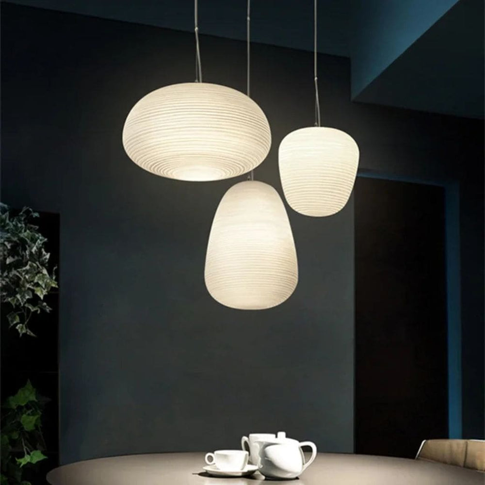 Suspension Foscarini en Verre Blanc Laiteux