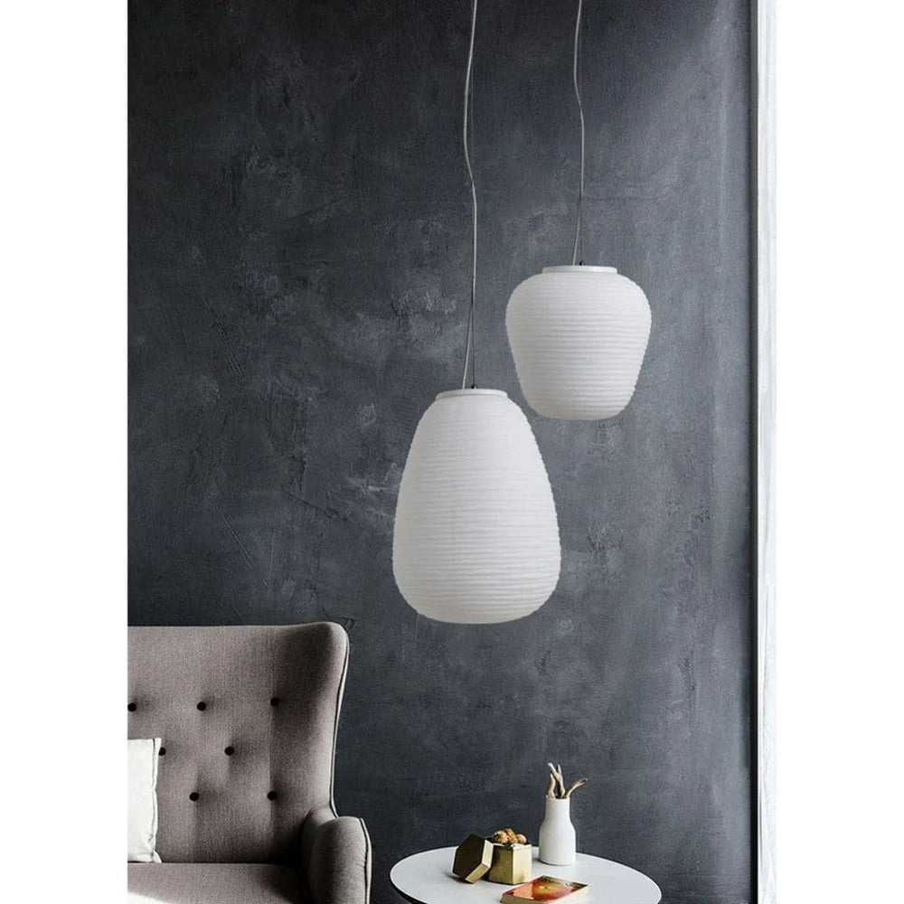 Suspension Foscarini en Verre Blanc Laiteux