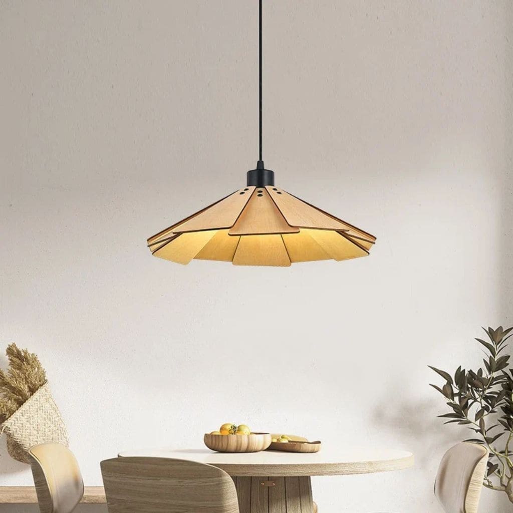 Suspension Luminaire Bois Rocker