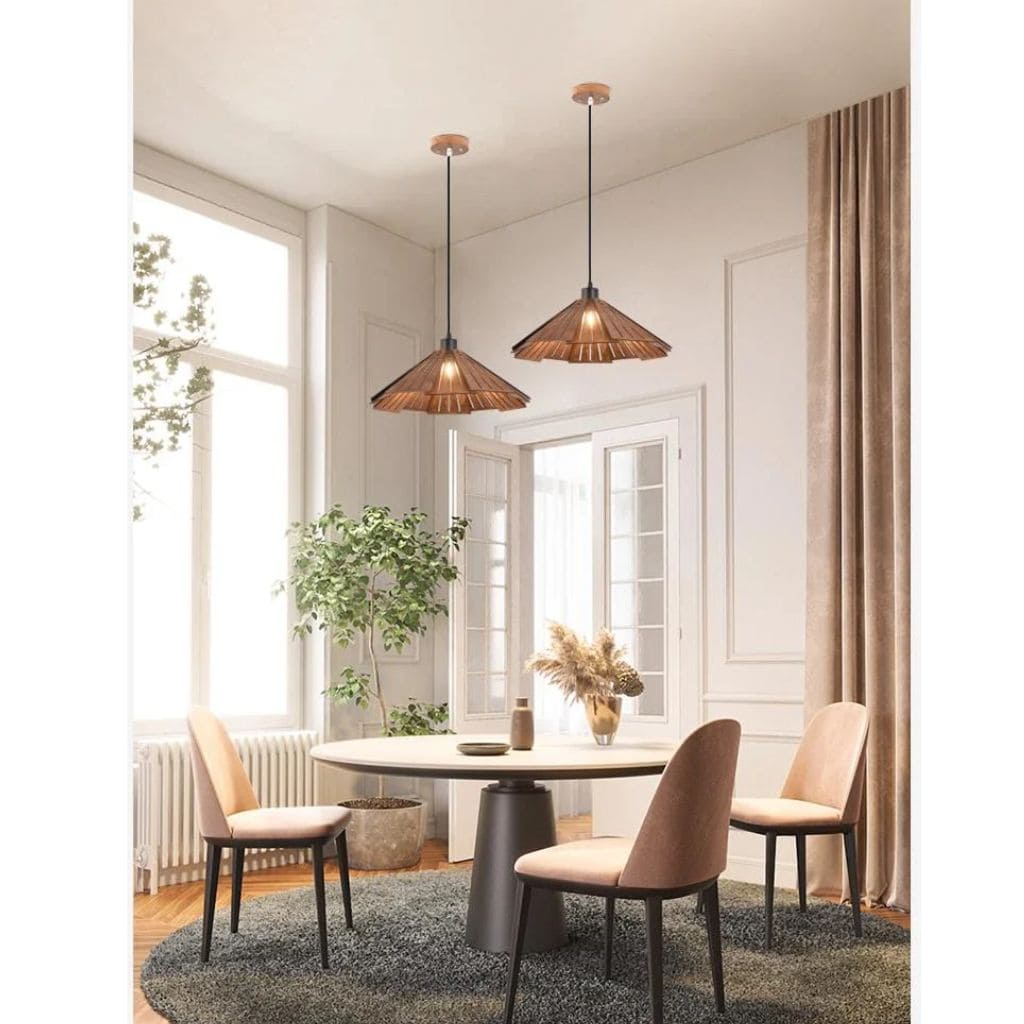 Suspension Luminaire Bois Rocker