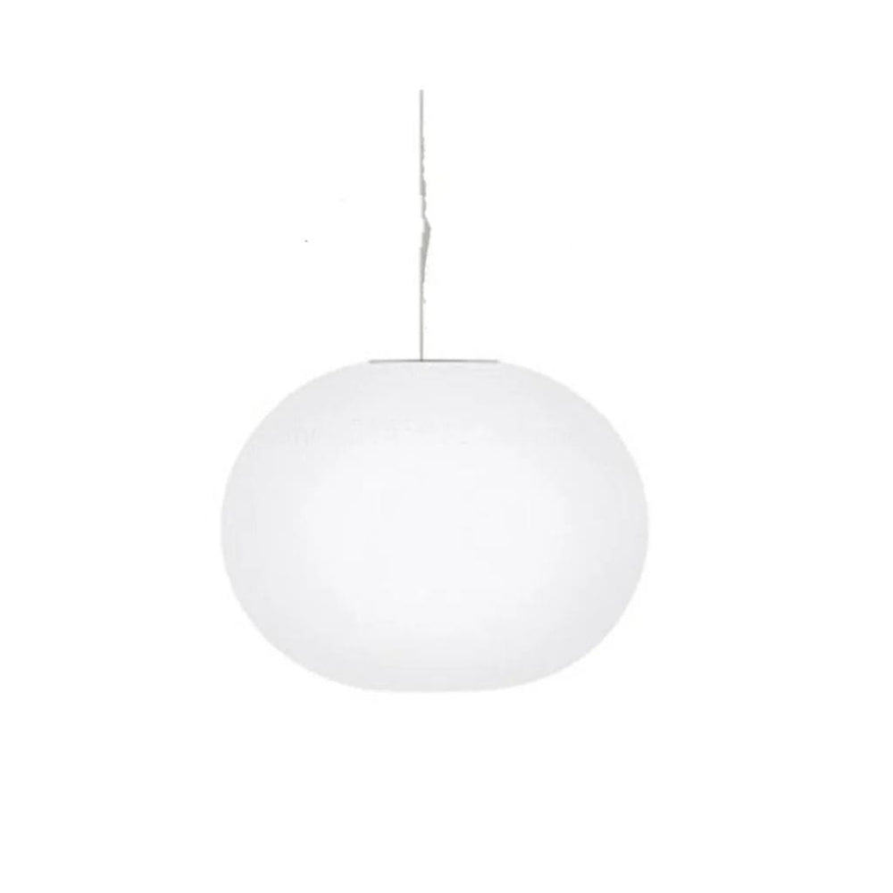 Suspension Nordique en Verre Blanc Moderne