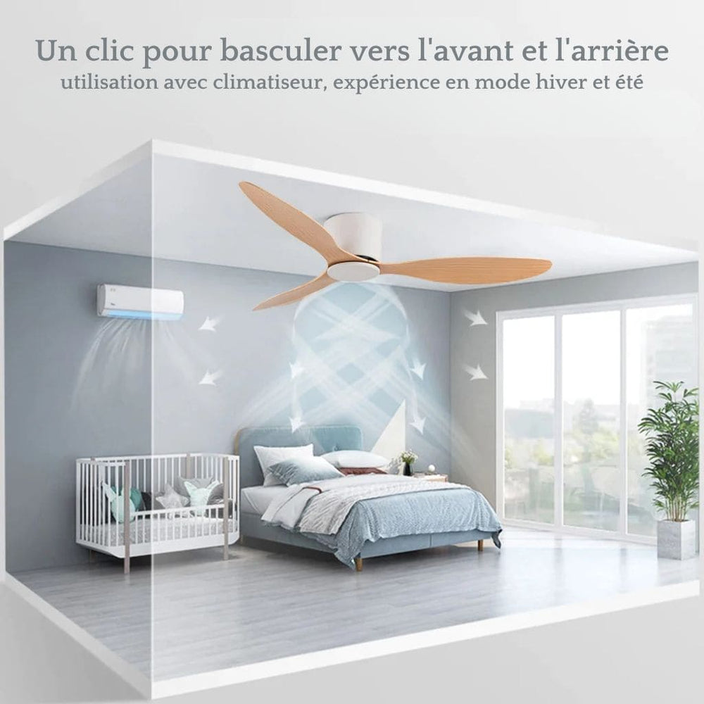 Ventilateur de Plafond Moderne Blanc