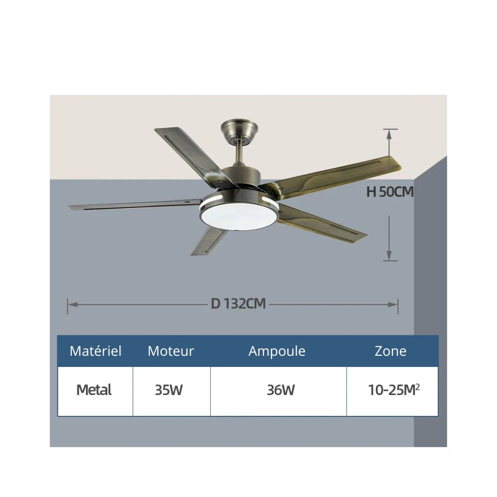 Ventilateur de Plafond Moderne Nordique